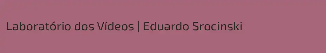 Laboratório dos Vídeos | Eduardo Srocinski